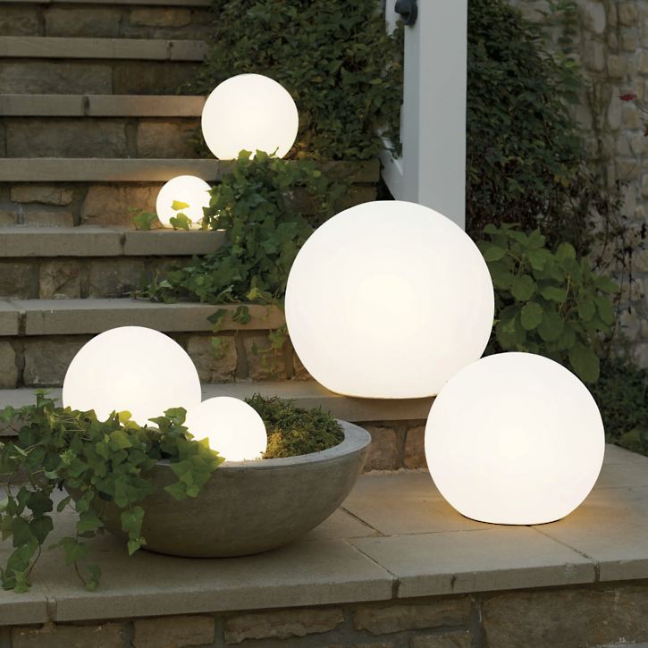 Lumière de Jardin Sphérique en Verre Murano – Éclairage décoratif pour le jardin ou la terrasse