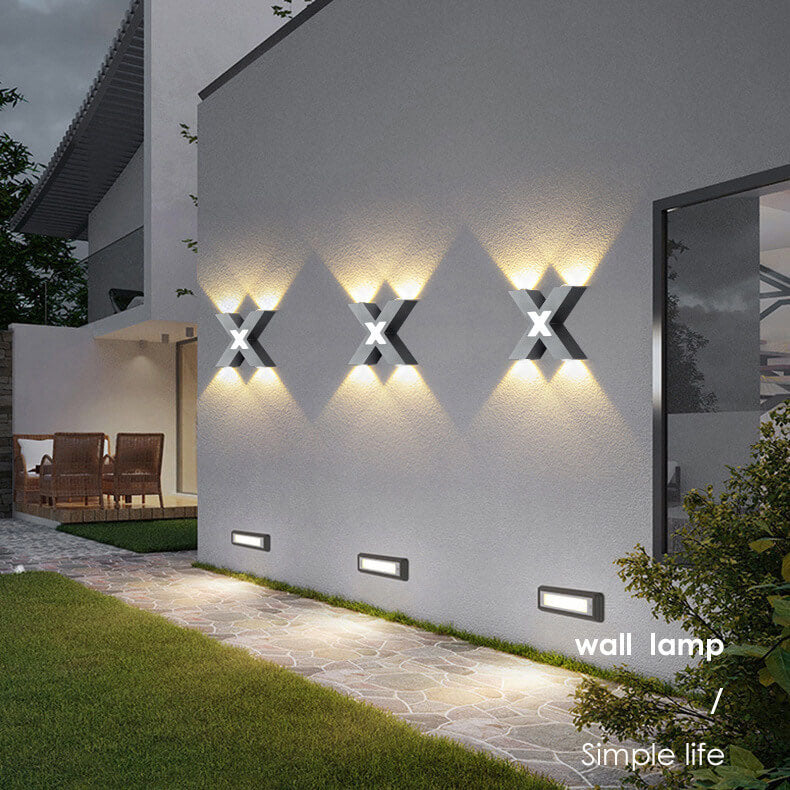 Applique Murale Étanche en Aluminium – Éclairage LED moderne pour le jardin ou la terrasse