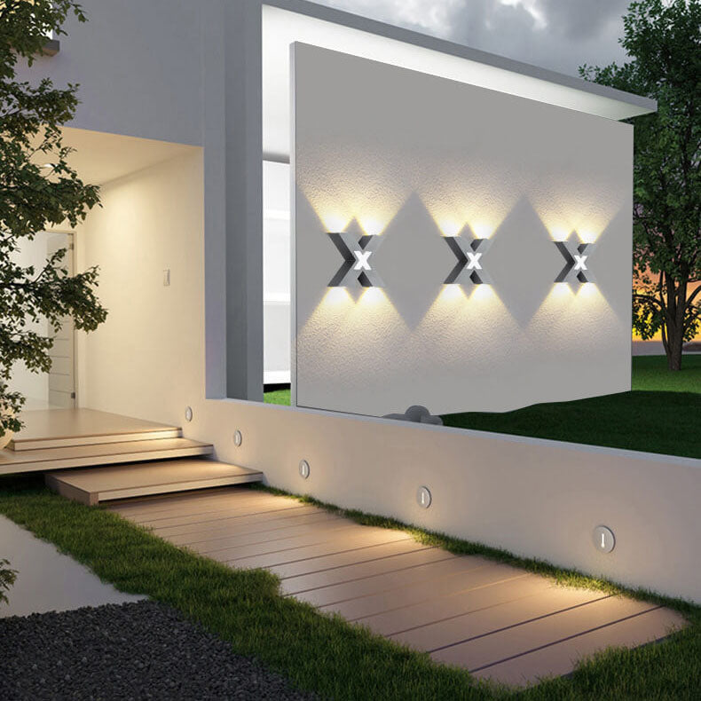 Applique Murale Étanche en Aluminium – Éclairage LED moderne pour le jardin ou la terrasse