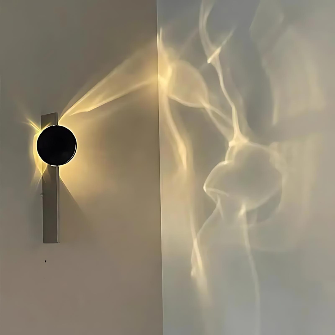 Applique Murale Design Épuré – Luminaire en métal noir pour une ambiance moderne dans le salon ou le bureau