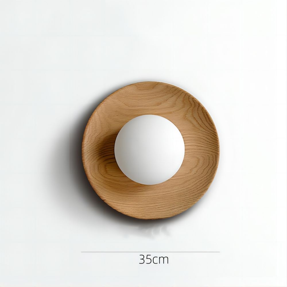 Applique Murale Élégante en Bois Naturel – Luminaire moderne pour le couloir ou la chambre