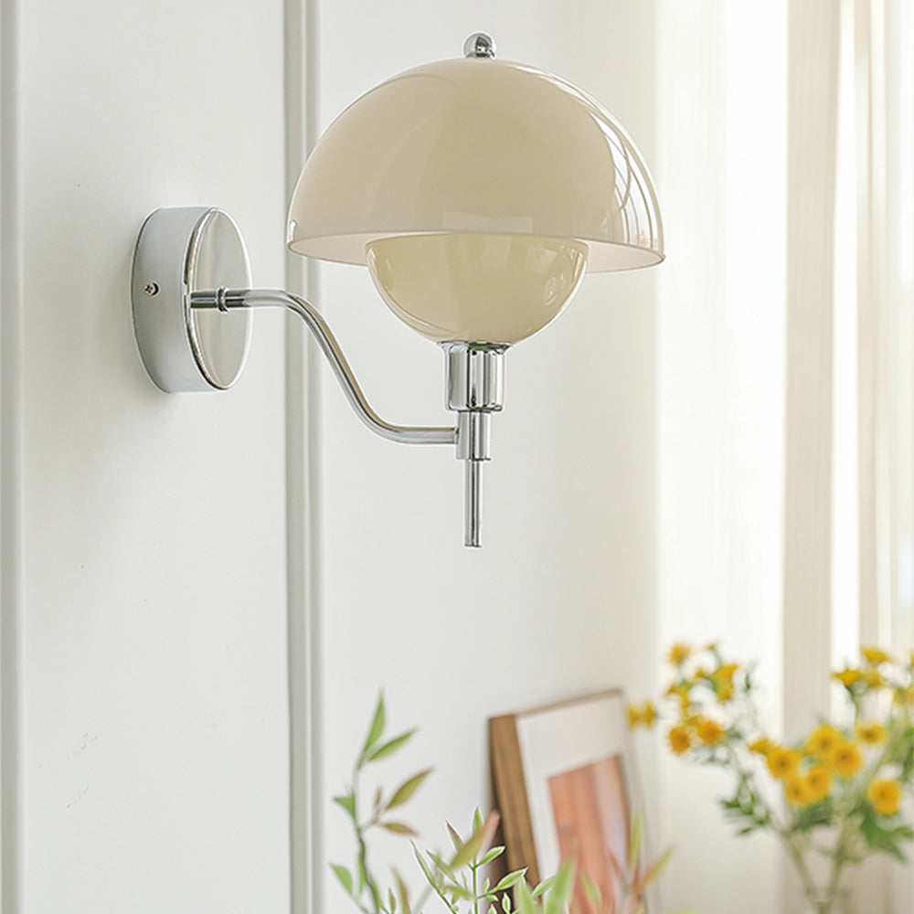 Applique Murale Champignon Éclatant – Luminaire en céramique contemporaine pour la chambre ou le salon