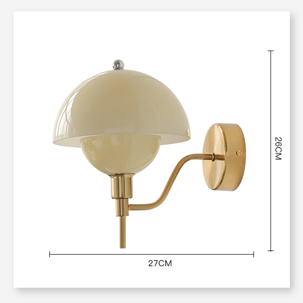 Applique Murale Champignon Éclatant – Luminaire en céramique contemporaine pour la chambre ou le salon