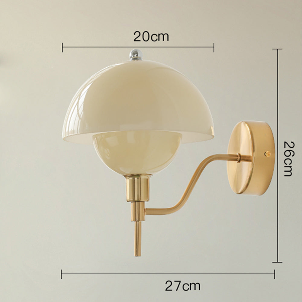 Applique Murale Champignon Éclatant – Luminaire en céramique contemporaine pour la chambre ou le salon