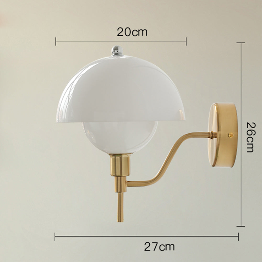 Applique Murale Champignon Éclatant – Luminaire en céramique contemporaine pour la chambre ou le salon