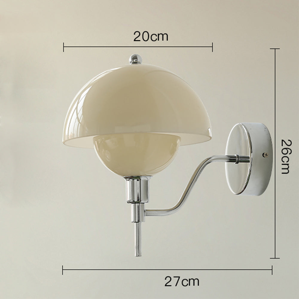 Applique Murale Champignon Éclatant – Luminaire en céramique contemporaine pour la chambre ou le salon