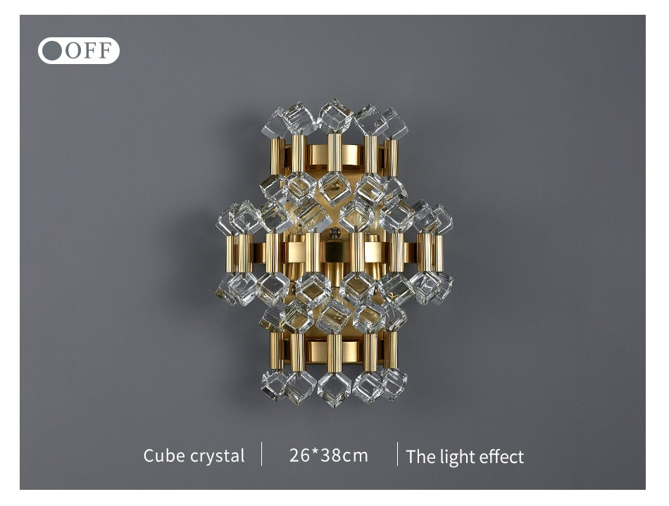 Applique Cristal Éclatant et Coloré – Applique murale en verre pour une ambiance élégante et chaleureuse