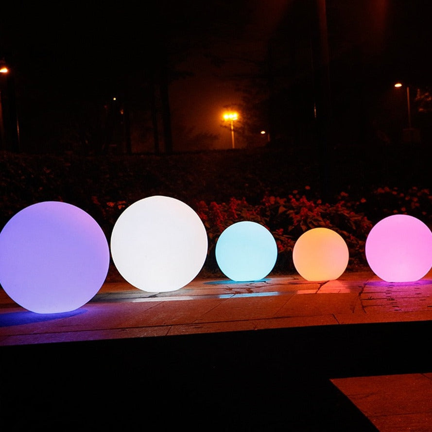 Lumière de Jardin Sphérique en Verre Murano – Éclairage décoratif pour le jardin ou la terrasse