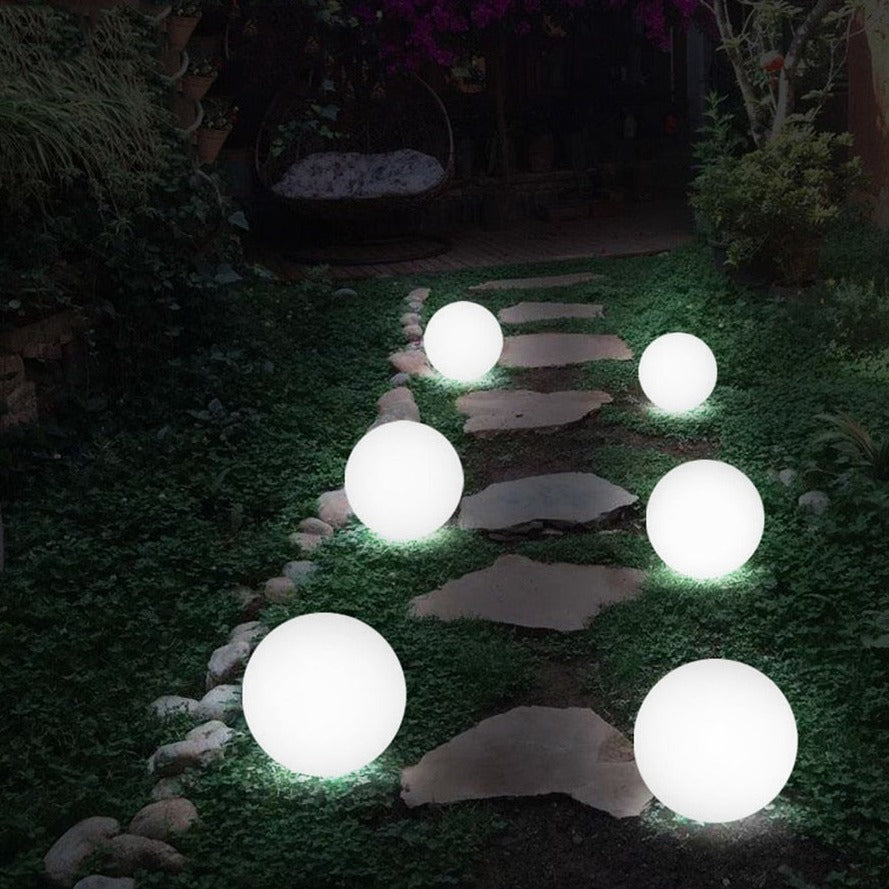 Lumière de Jardin Sphérique en Verre Murano – Éclairage décoratif pour le jardin ou la terrasse