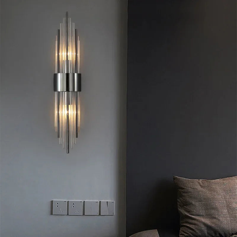 Applique Murale Élégante en Laiton – Luminaire raffiné pour le salon ou la chambre à coucher