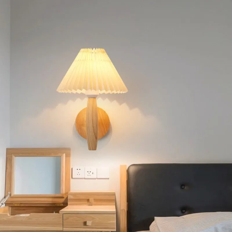 Applique Murale Écologique en Bois – Éclairage design pour le salon ou la chambre à coucher