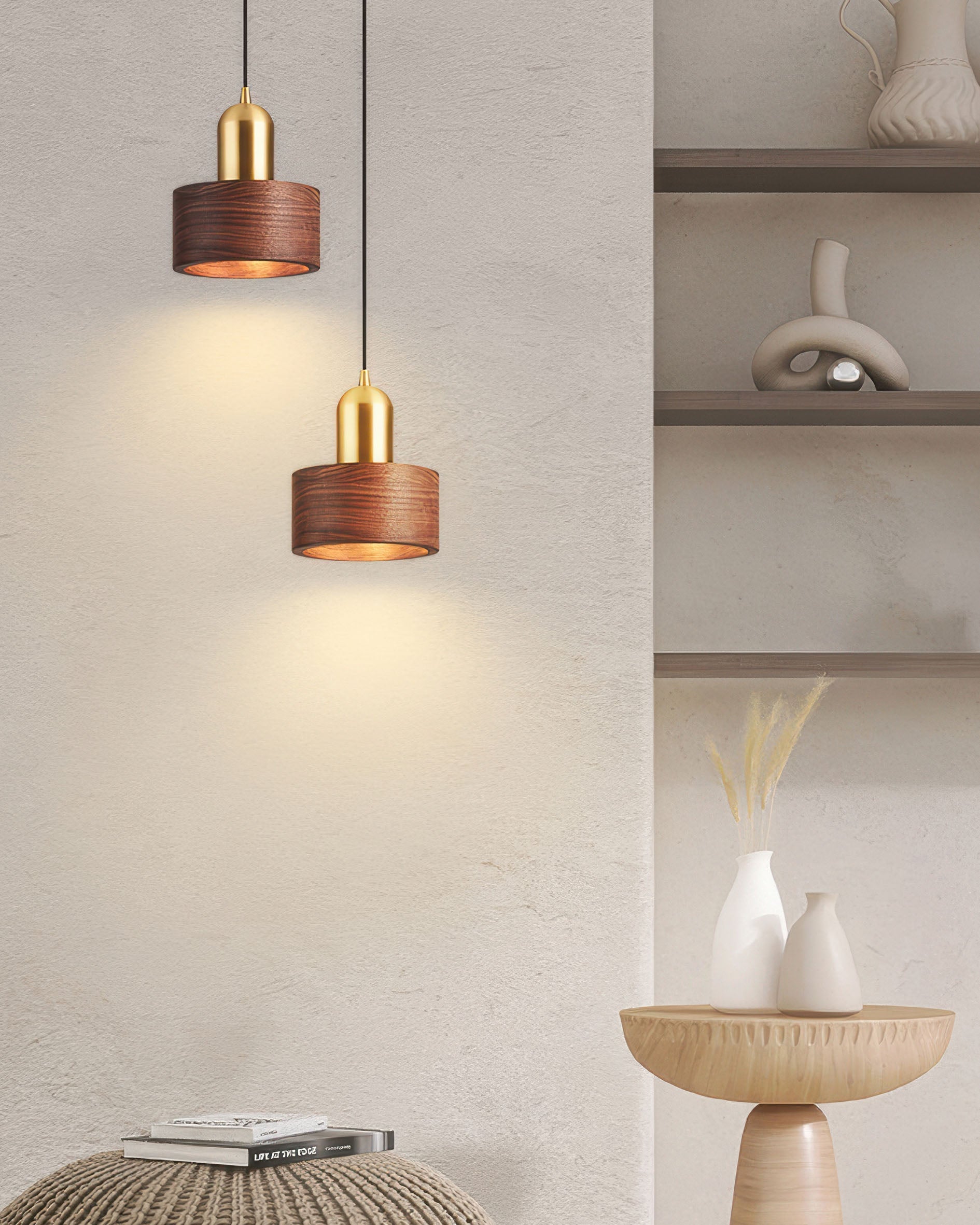 Applique Luminaire Suspendue en Bambou – Éclairage zen pour la salle à manger ou le salon