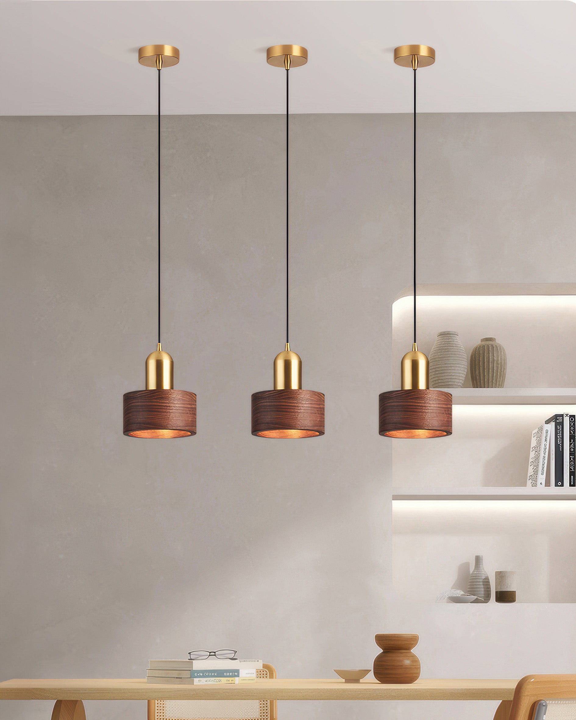 Applique Luminaire Suspendue en Bambou – Éclairage zen pour la salle à manger ou le salon