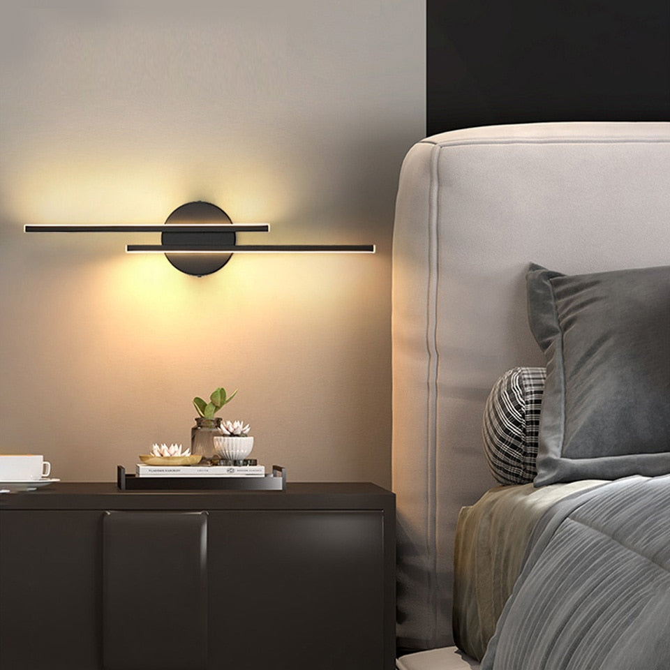 Applique Murale Élégante en Métal – Luminaire LED dimmable pour le salon ou la chambre à coucher