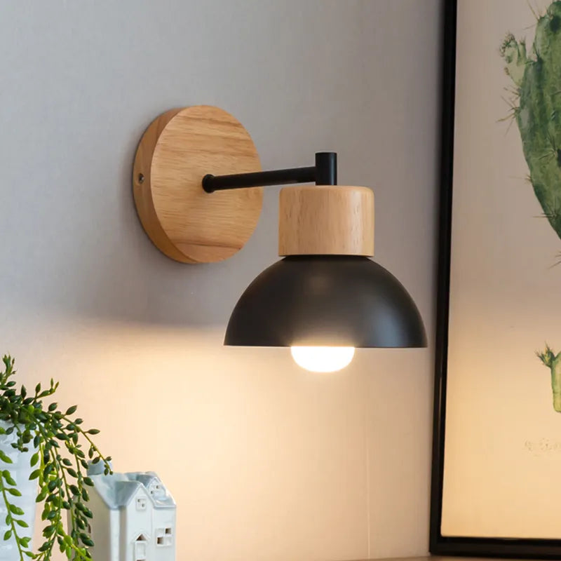 Applique Murale en Bois Écologique – Luminaire moderne en bois naturel pour la chambre ou le salon