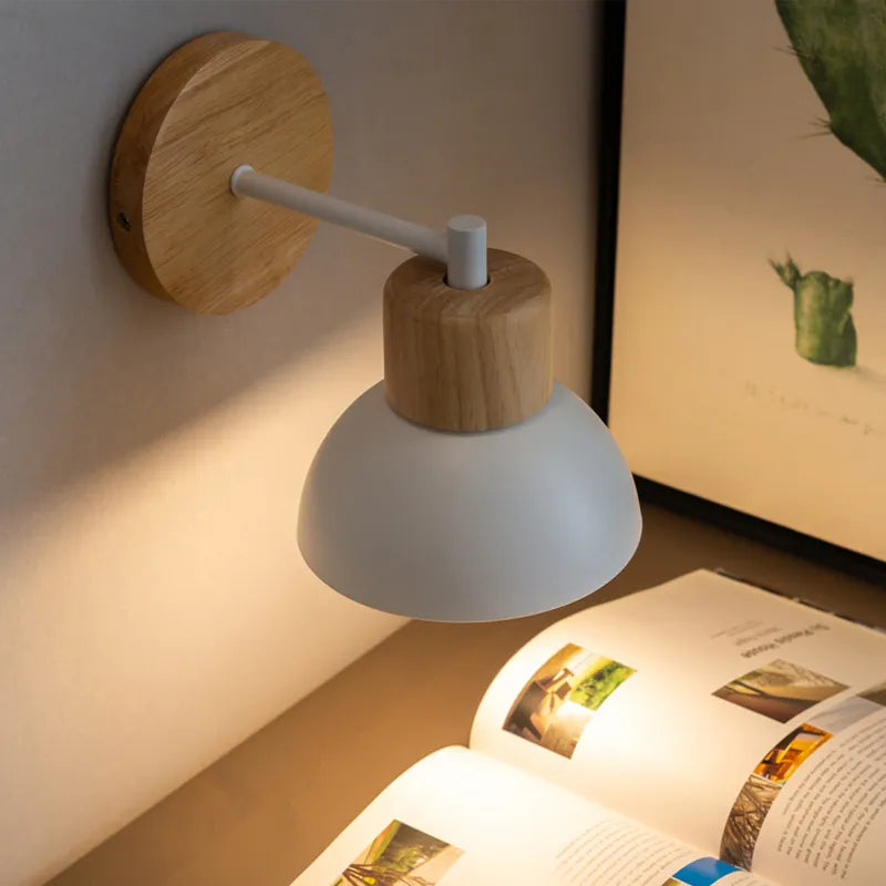 Applique Murale en Bois Écologique – Luminaire moderne en bois naturel pour la chambre ou le salon