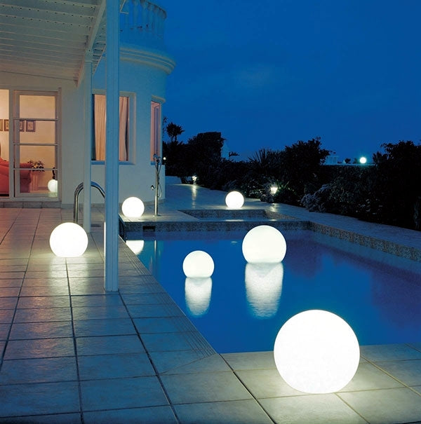 Lumière de Jardin Sphérique en Verre Murano – Éclairage décoratif pour le jardin ou la terrasse