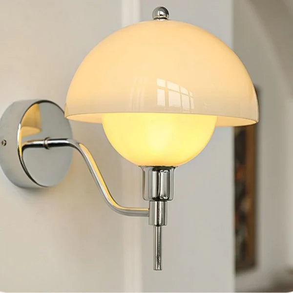 Applique Murale Champignon Éclatant – Luminaire en céramique contemporaine pour la chambre ou le salon