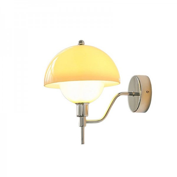 Applique Murale Champignon Éclatant – Luminaire en céramique contemporaine pour la chambre ou le salon