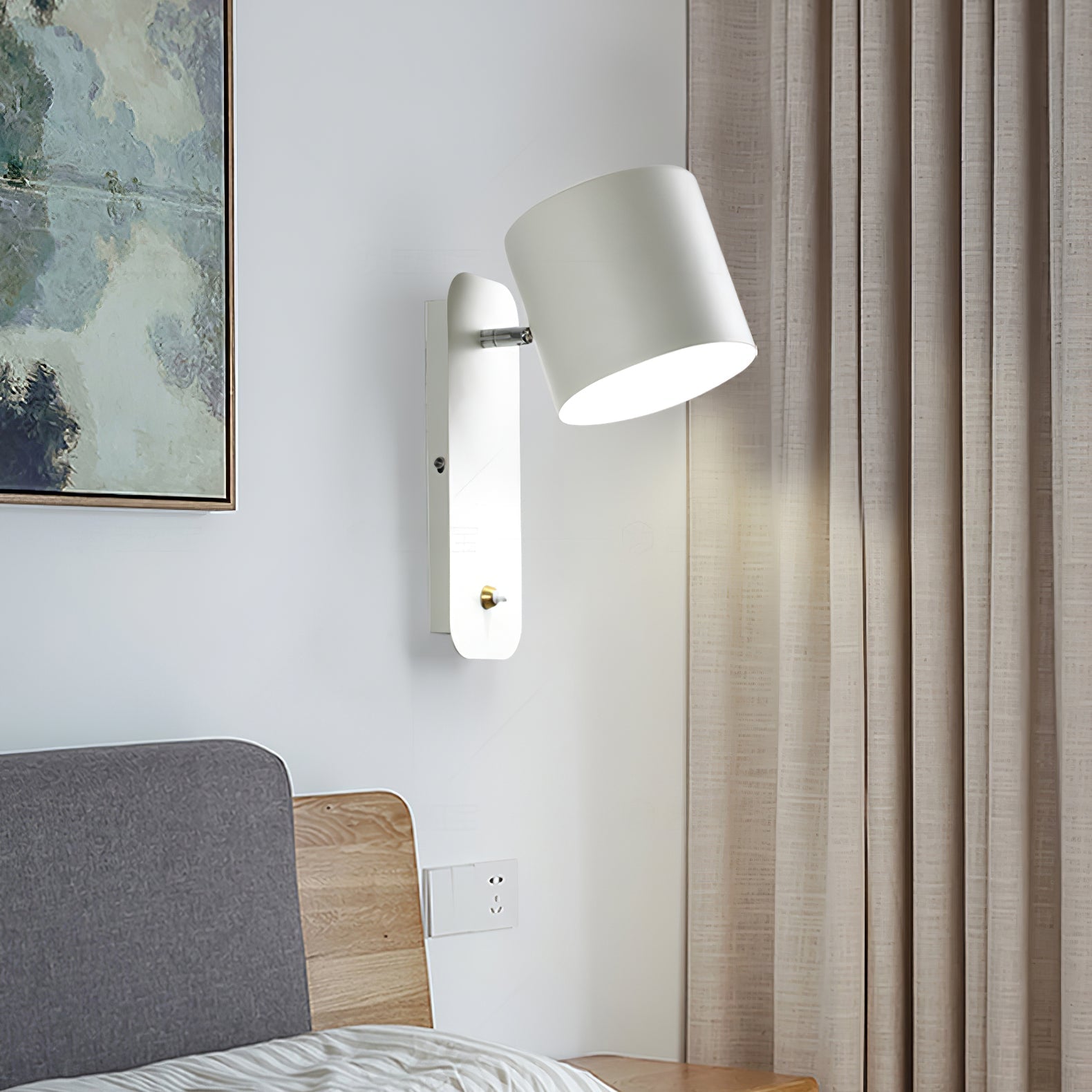 Applique Murale Éclatante en Verre – Luminaire design chic pour le couloir ou la chambre à coucher