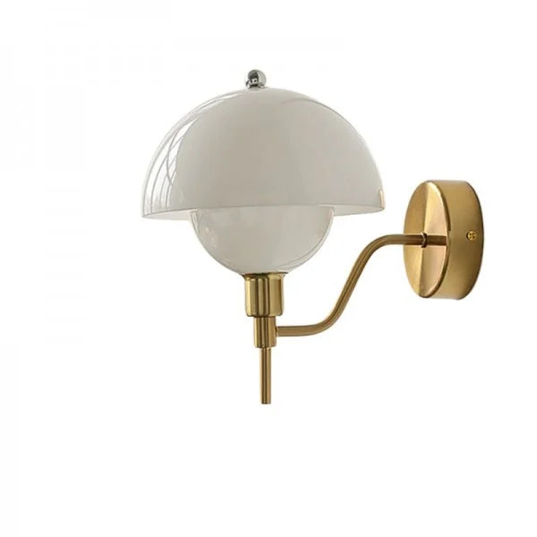 Applique Murale Champignon Éclatant – Luminaire en céramique contemporaine pour la chambre ou le salon